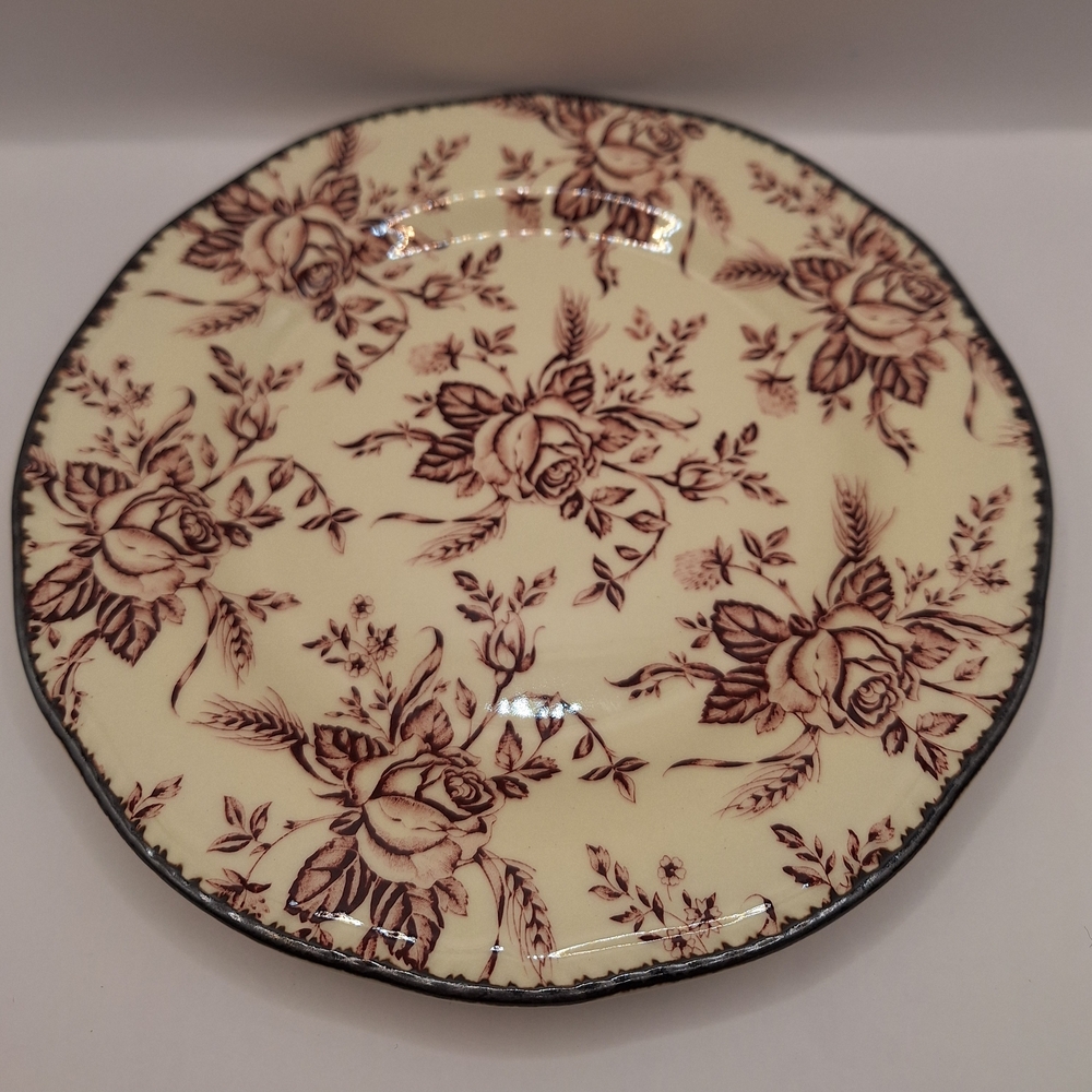 Wood & Sons Colonial Rose Pattern Salad Plate Made In England - Picture 3 of 4